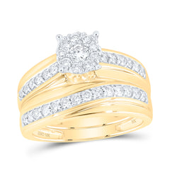 1CTW-DIA NK ROUND SHAPE TRIO SET