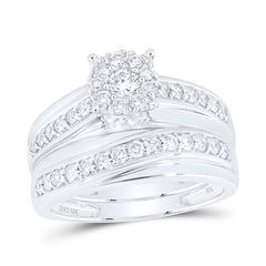 1CTW-DIA NK ROUND SHAPE TRIO SET