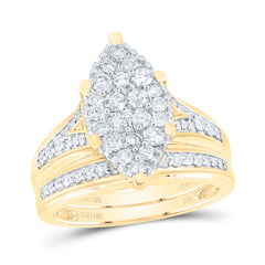 1CTW-DIA NK MARQUISE SHAPE TRIO SET