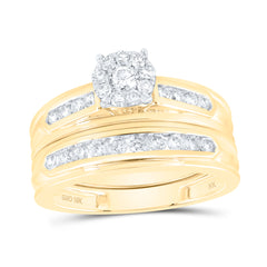 1CTW-DIA NK ROUND SHAPE TRIO SET