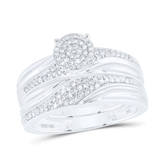 1/2CTW-DIA NK ROUND SHAPE TRIO SET