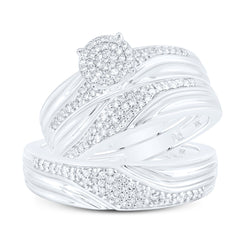 1/2CTW-DIA NK ROUND SHAPE TRIO SET