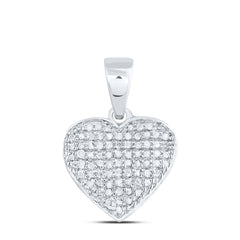 1/8 CTW-DIA P4 GIFT HEART PENDANT