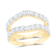 14K Yellow Gold 2 CTWnatural Diamond Enhancer Ring 5.81 Gram