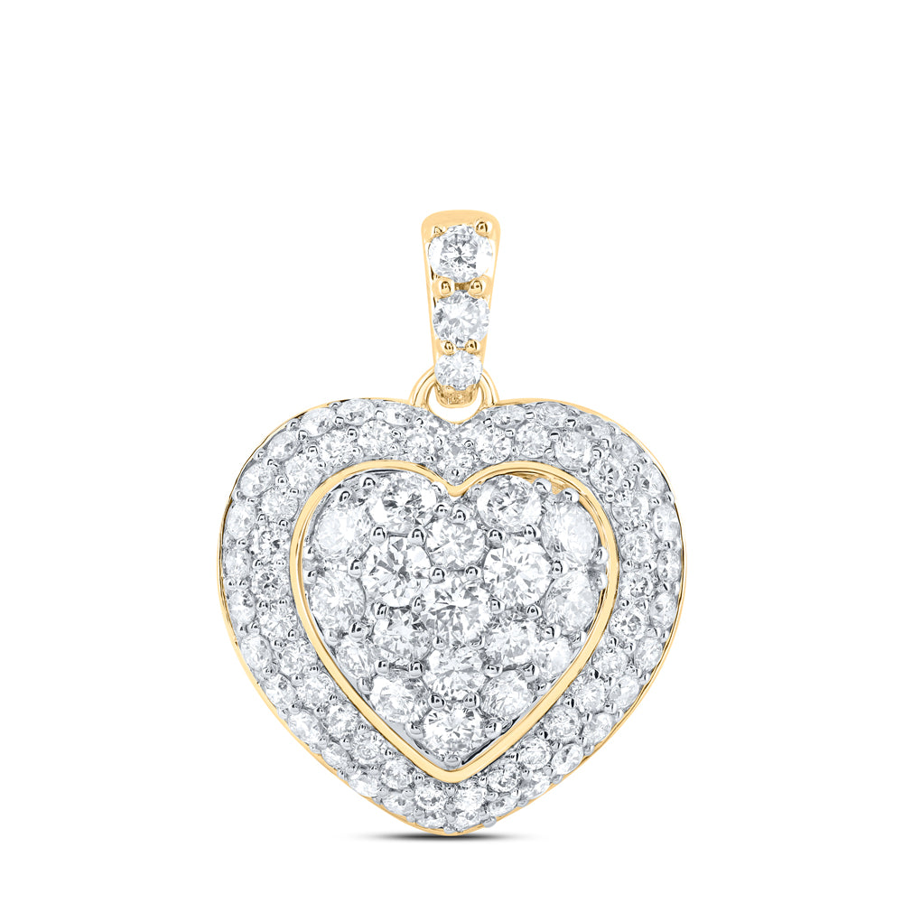 1CTW-DIA NK HEART PENDANT