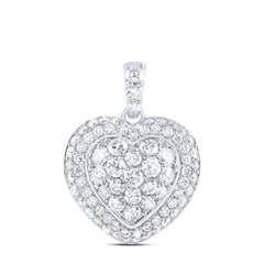 1CTW-DIA NK HEART PENDANT