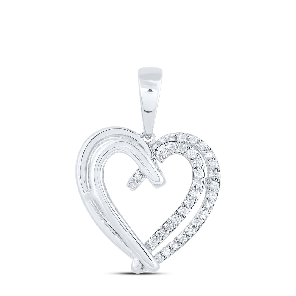 1/5CTW-DIA NK GIFT HEART PENDANT