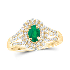 3/8CTW-DIA ANA M 6X4MM EME-OV NAT GEM RING