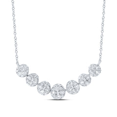 1CTW-DIA NK FASHION NECKLACE(18 INCH)