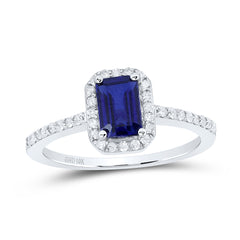 1/4CTW-DIA P1 6.70 X 4.50 MM-EM-BS SYNTHETIC RING