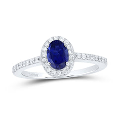 1/4CTW-DIA P1 6.50 X 4.50 MM-OV-BS SYNTHETIC RING