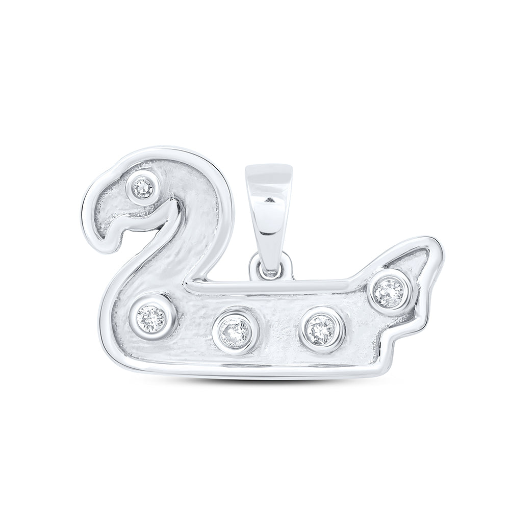 1/20CTW-DIA NK GIFT SWAN PENDANT