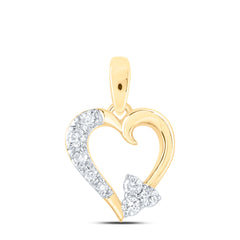 1/20CTW-DIA NK GIFT HEART PENDANT