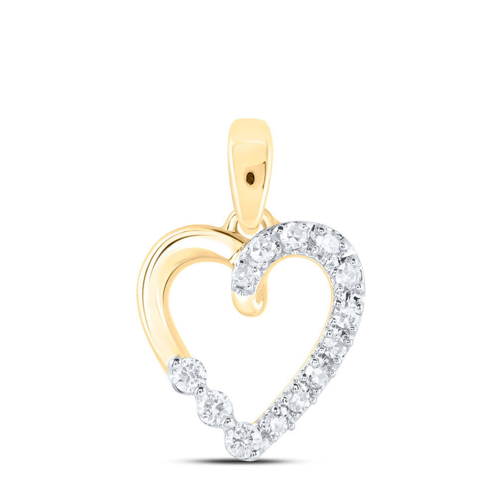 1/20CTW-DIA NK GIFT HEART PENDANT