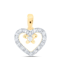 1/20CTW-DIA NK GIFT HEART PENDANT