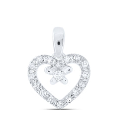 1/20CTW-DIA NK GIFT HEART PENDANT