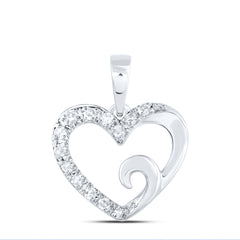 1/20CTW-DIA NK GIFT HEART PENDANT
