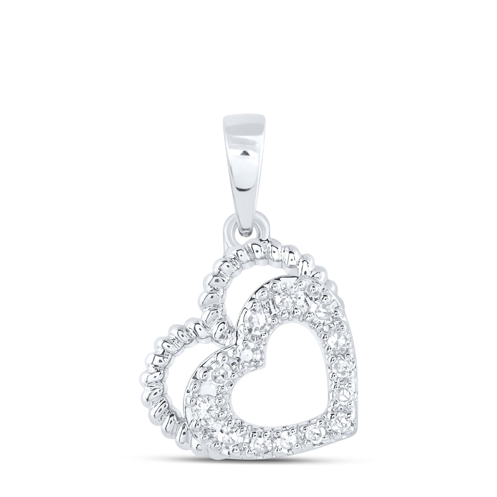 1/20CTW-DIA NK GIFT HEART PENDANT