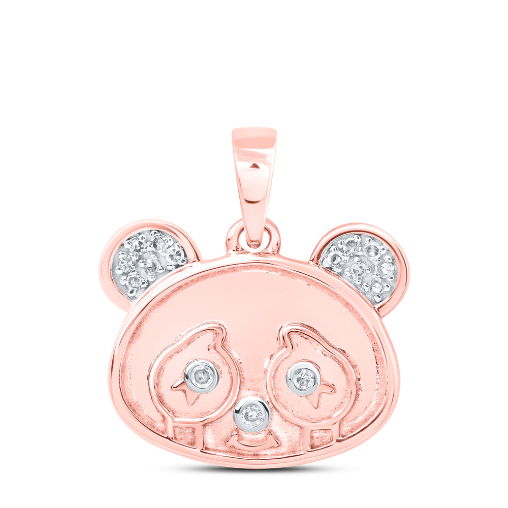 1/20CTW-DIA NK GIFT BEAR PENDANT