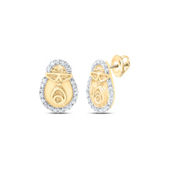 1/10CTW-DIA NK GIFT AVOCADO EARRINGS