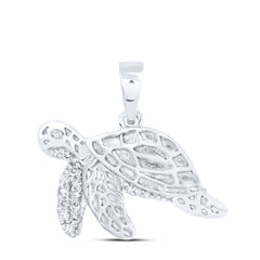 1/20CTW-DIA NK GIFT TURTLE PENDANT