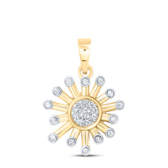 1/10CTW-DIA NK GIFT SUN PENDANT