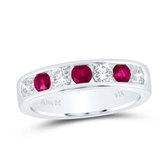 5/8CTW-DIA ANA M 5/8CTW RD-RU NAT GEM BAND