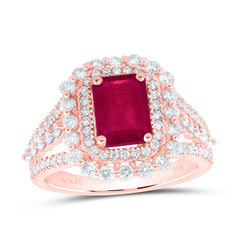1CTW-DIA ANA M 8X6 MM RU-EM NAT GEM RING