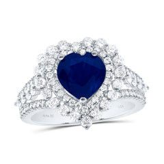 1CTW-DIA ANA M 8.0 x 8.10 MM BS-HEART NAT GEM RING