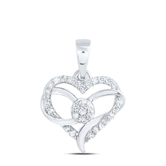 1/8CTW-DIA NK GIFT HEART PENDANT