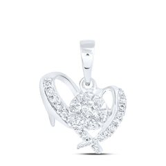 1/5CTW-DIA NK GIFT HEART PENDANT