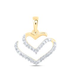 1/8CTW-DIA NK GIFT HEART PENDANT