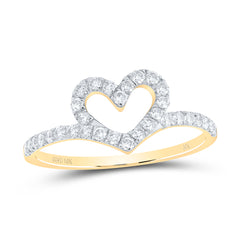 3/8CTW-DIA NK GIFT HEART RING