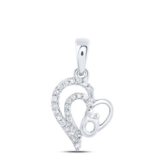 1/10CTW-DIA NK GIFT HEART PENDANT