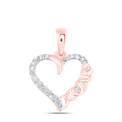1/12CTW-DIA NK GIFT HEART PENDANT