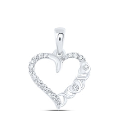 1/12CTW-DIA NK GIFT HEART PENDANT