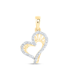 1/10CTW-DIA NK GIFT HEART PENDANT