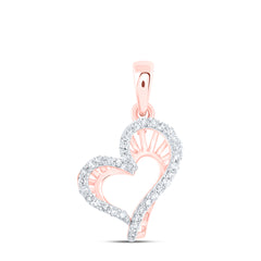 1/10CTW-DIA NK GIFT HEART PENDANT