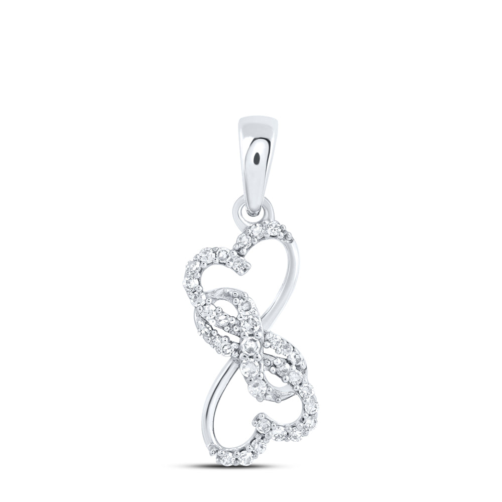 1/10CTW - DIA NK GIFT INFINITY HEART PENDANT