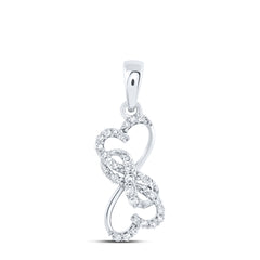 1/10CTW - DIA NK GIFT INFINITY HEART PENDANT