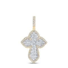 3CTW-DIA NK CROSS MENS CHARM
