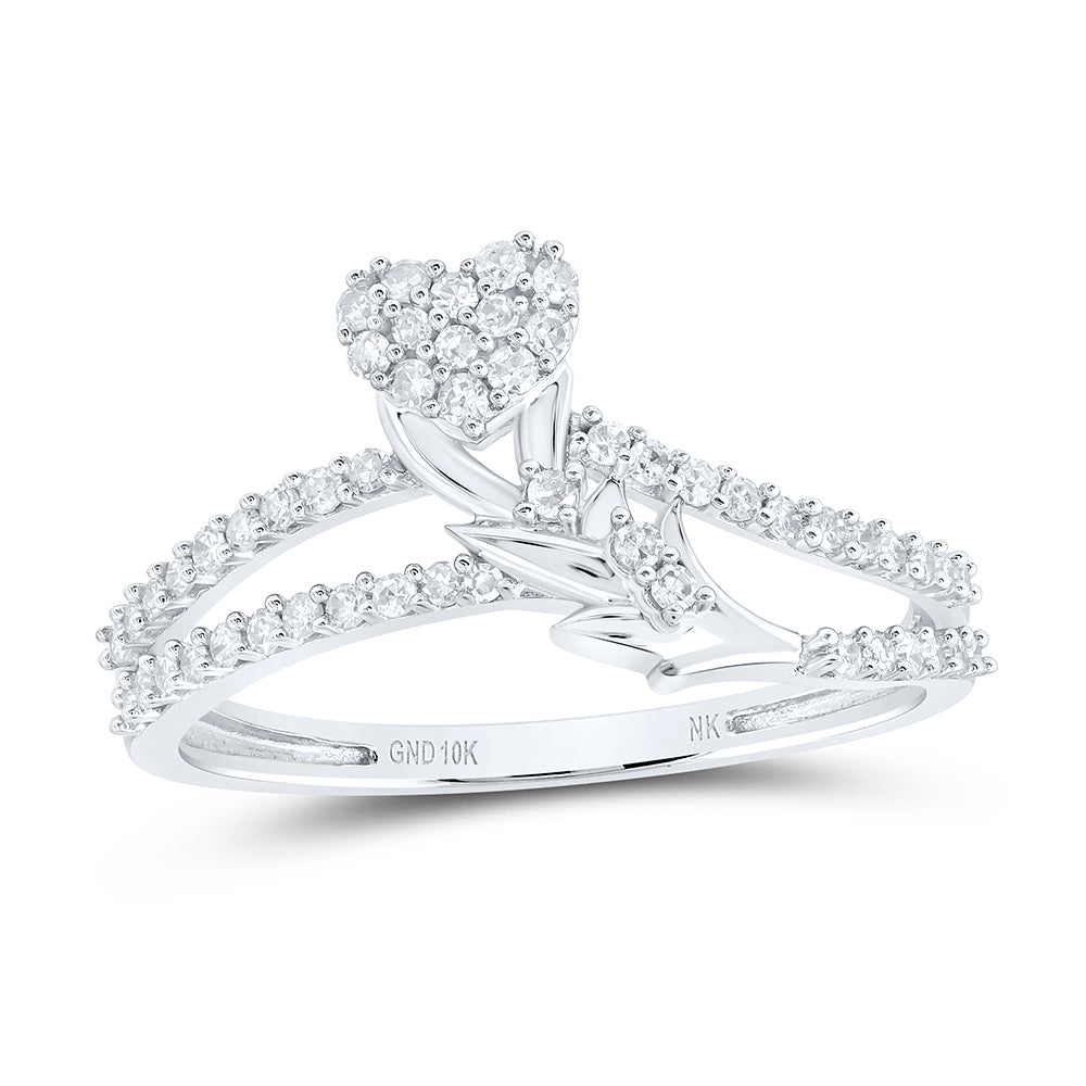 1/4CTW-DIA NK GIFT HEART RING