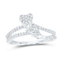 1/4CTW-DIA NK GIFT HEART RING
