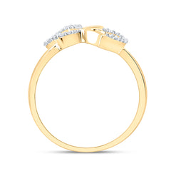 1/10CTW-DIA NK GIFT BUTTERFLY HEART RING