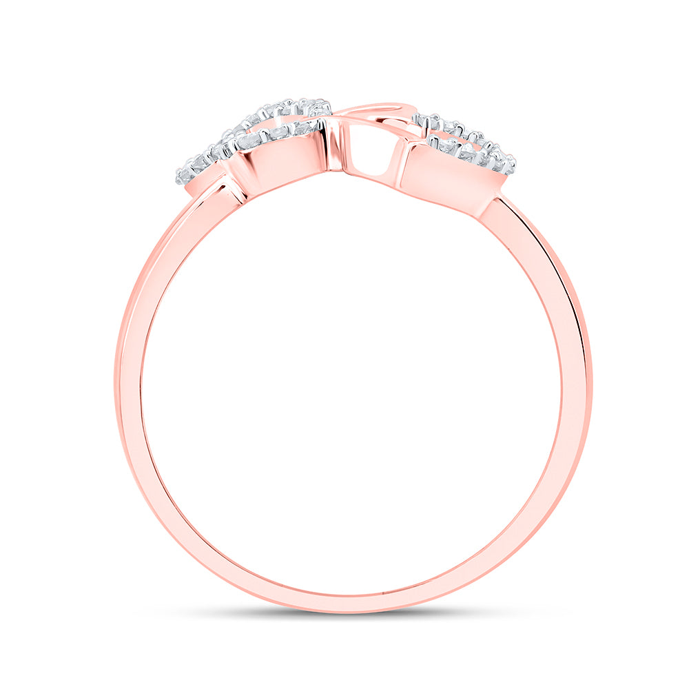 1/10CTW-DIA NK GIFT BUTTERFLY HEART RING