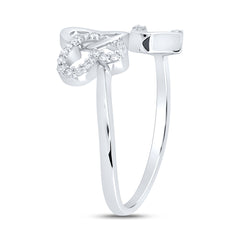 1/10CTW-DIA NK GIFT BUTTERFLY HEART RING