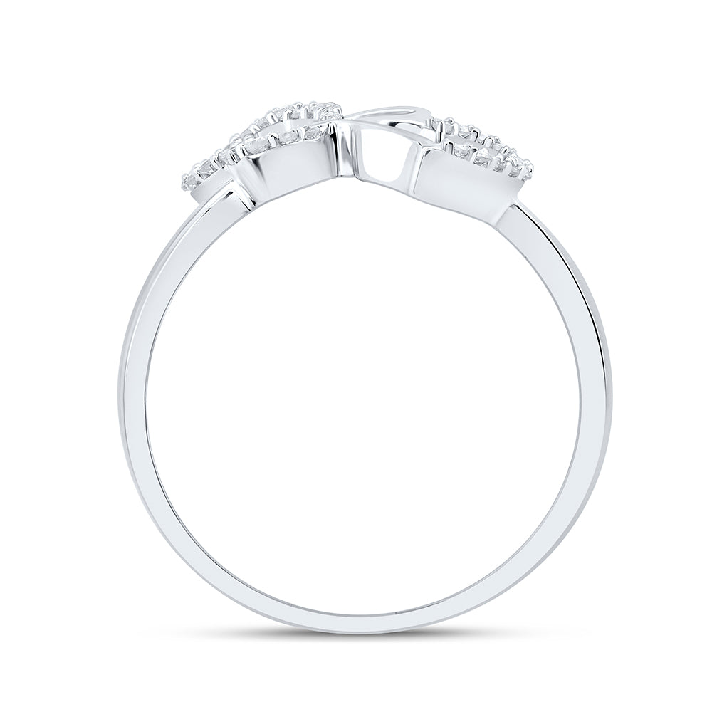 1/10CTW-DIA NK GIFT BUTTERFLY HEART RING
