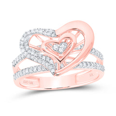 1/3CTW-DIA NK GIFT HEART RING