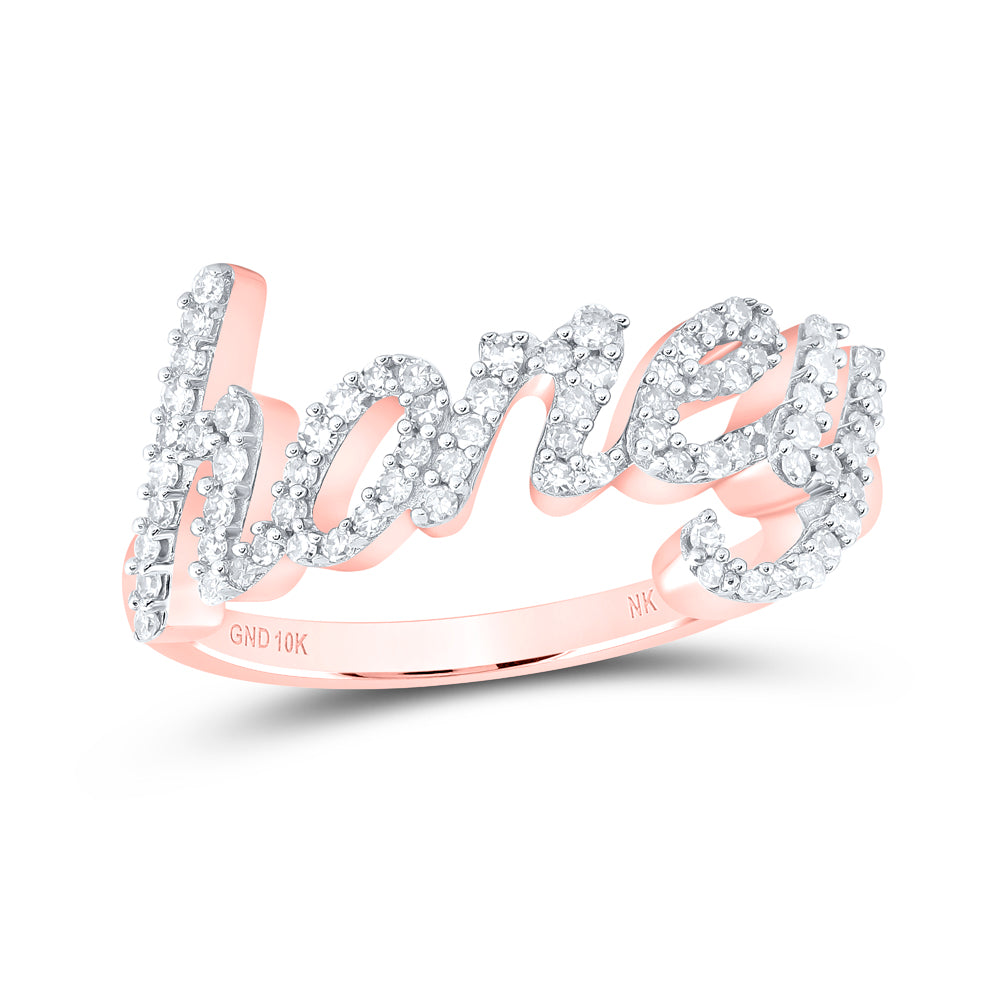1/4CTW-DIA NK GIFT HONEY RING