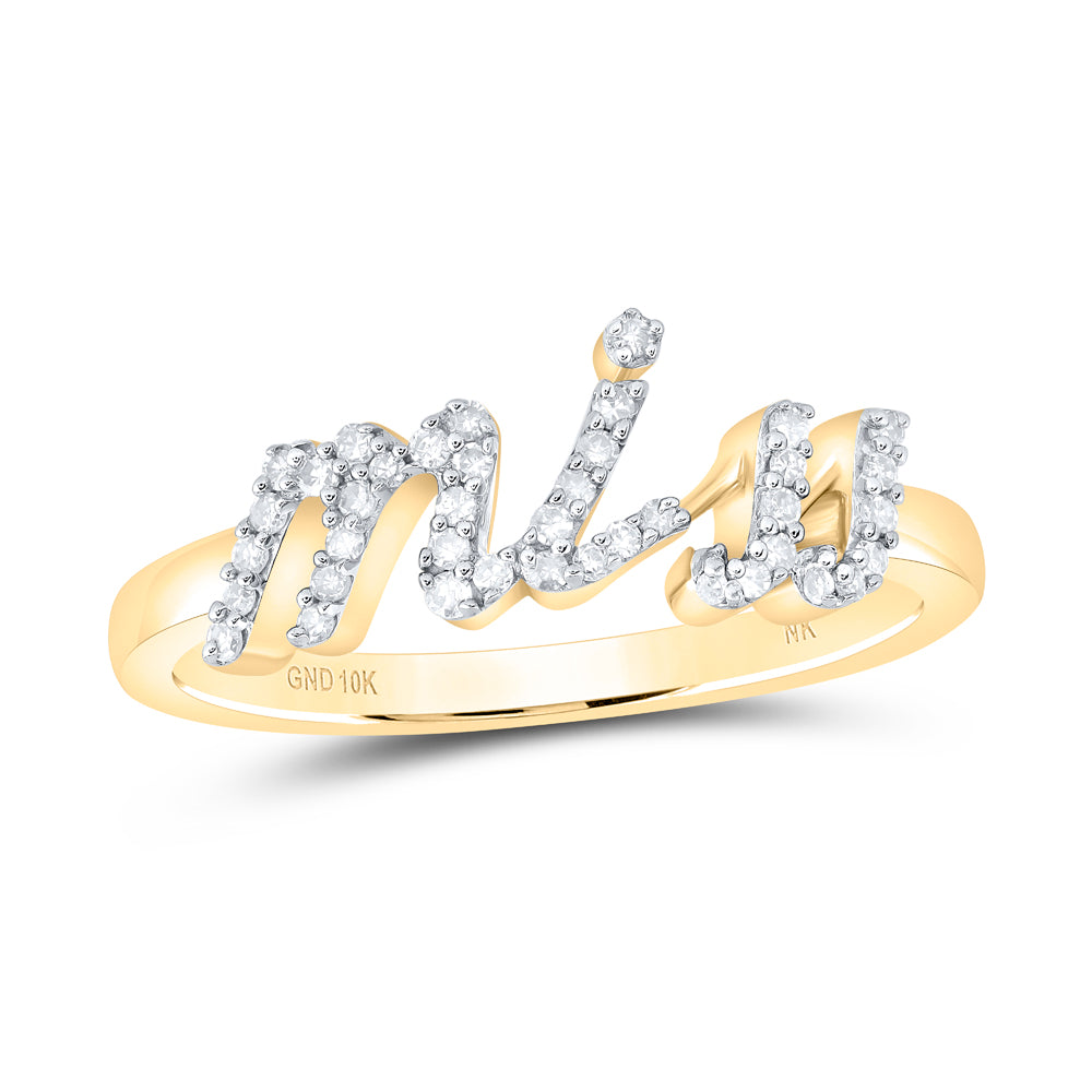 1/6CTW-DIA NK GIFT MISS RING